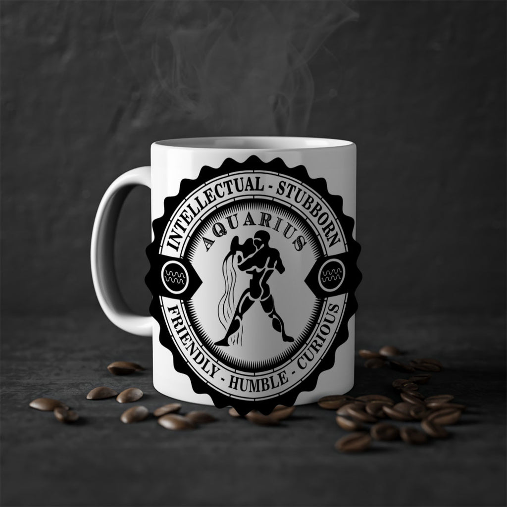 Aquarius balck 44#- zodiac-Mug / Coffee Cup