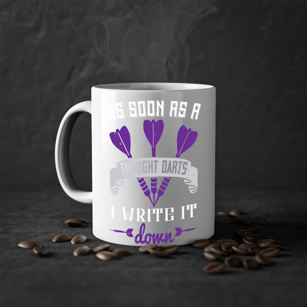 As soon as a thought darts I write it down 1955#- darts-Mug / Coffee Cup