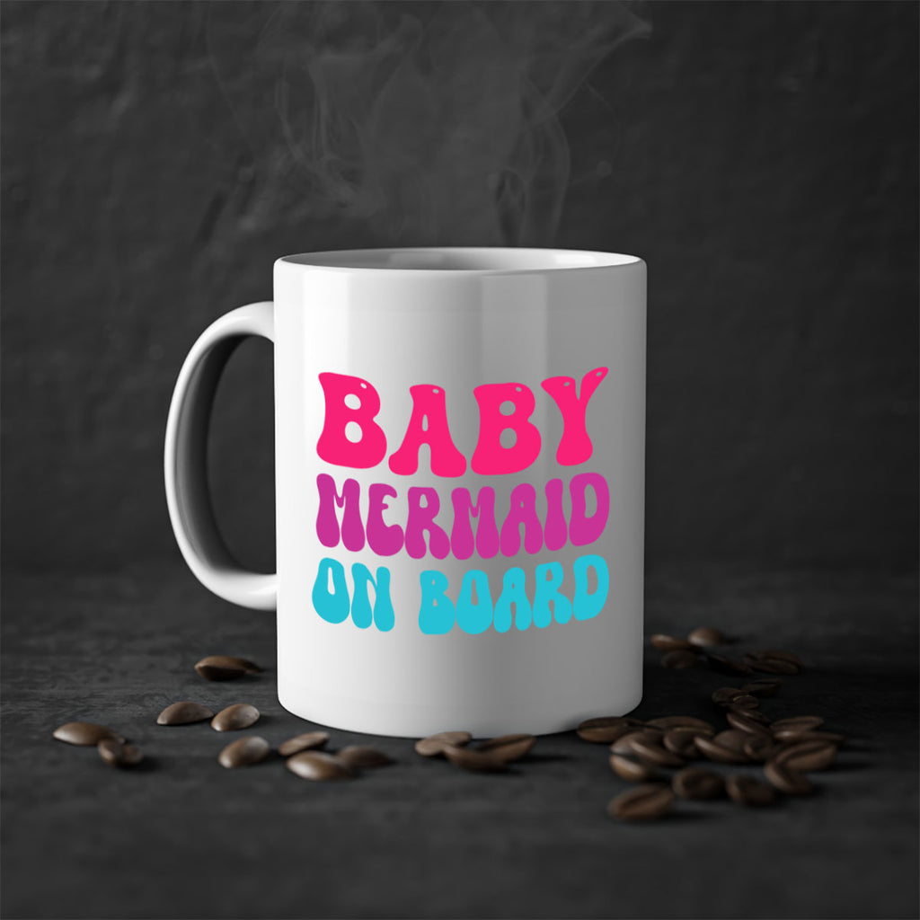 Baby Mermaid On Board 19#- mermaid-Mug / Coffee Cup