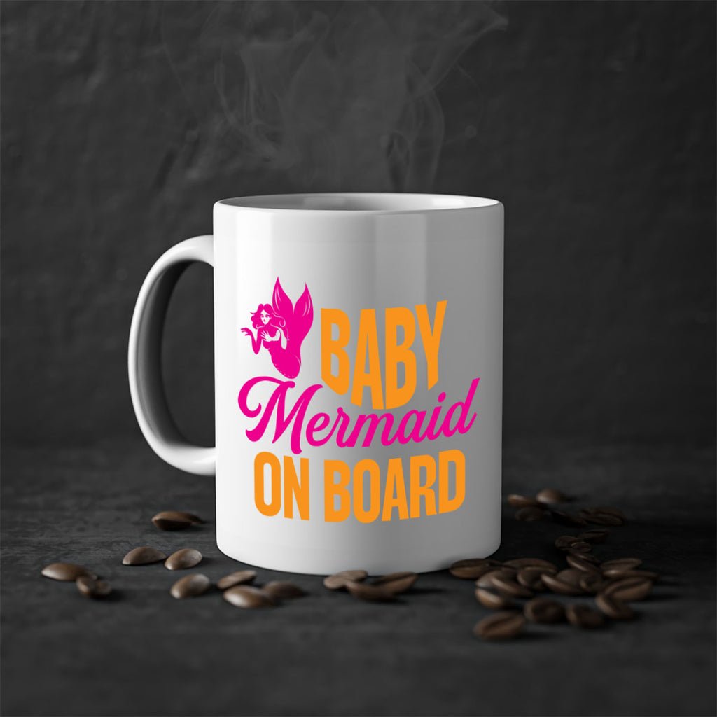 Baby Mermaid On Board 22#- mermaid-Mug / Coffee Cup