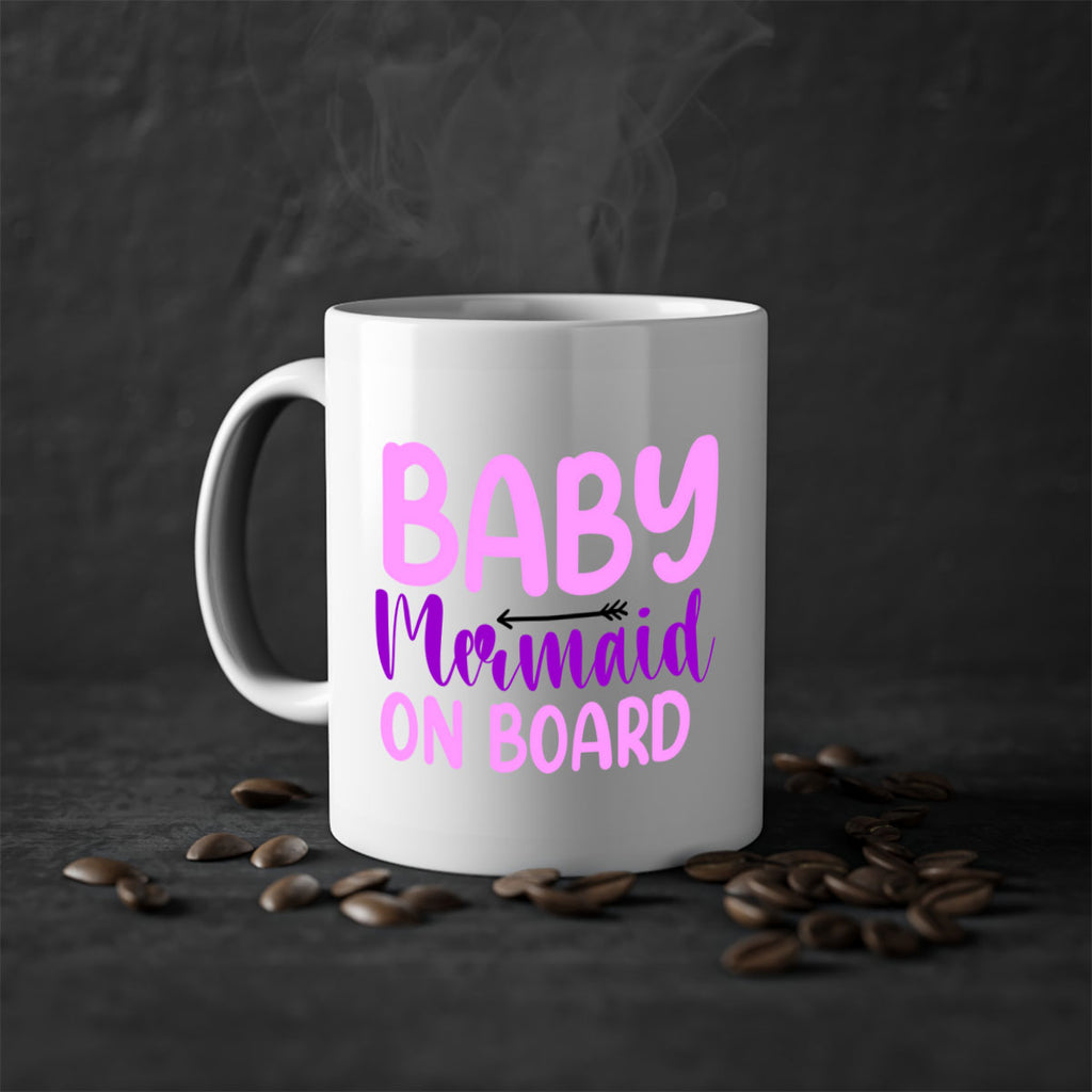 Baby Mermaid On Board 23#- mermaid-Mug / Coffee Cup