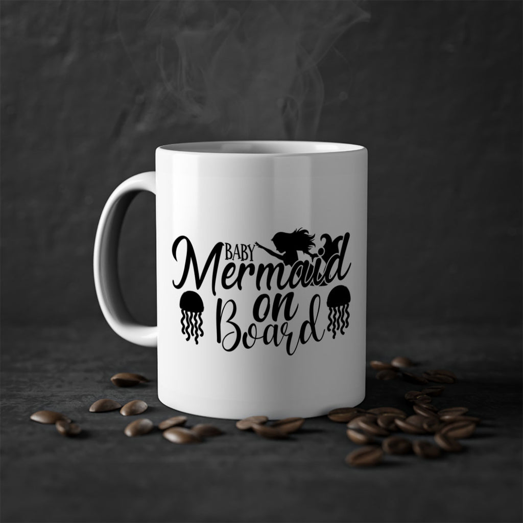 Baby Mermaid On Board 26#- mermaid-Mug / Coffee Cup