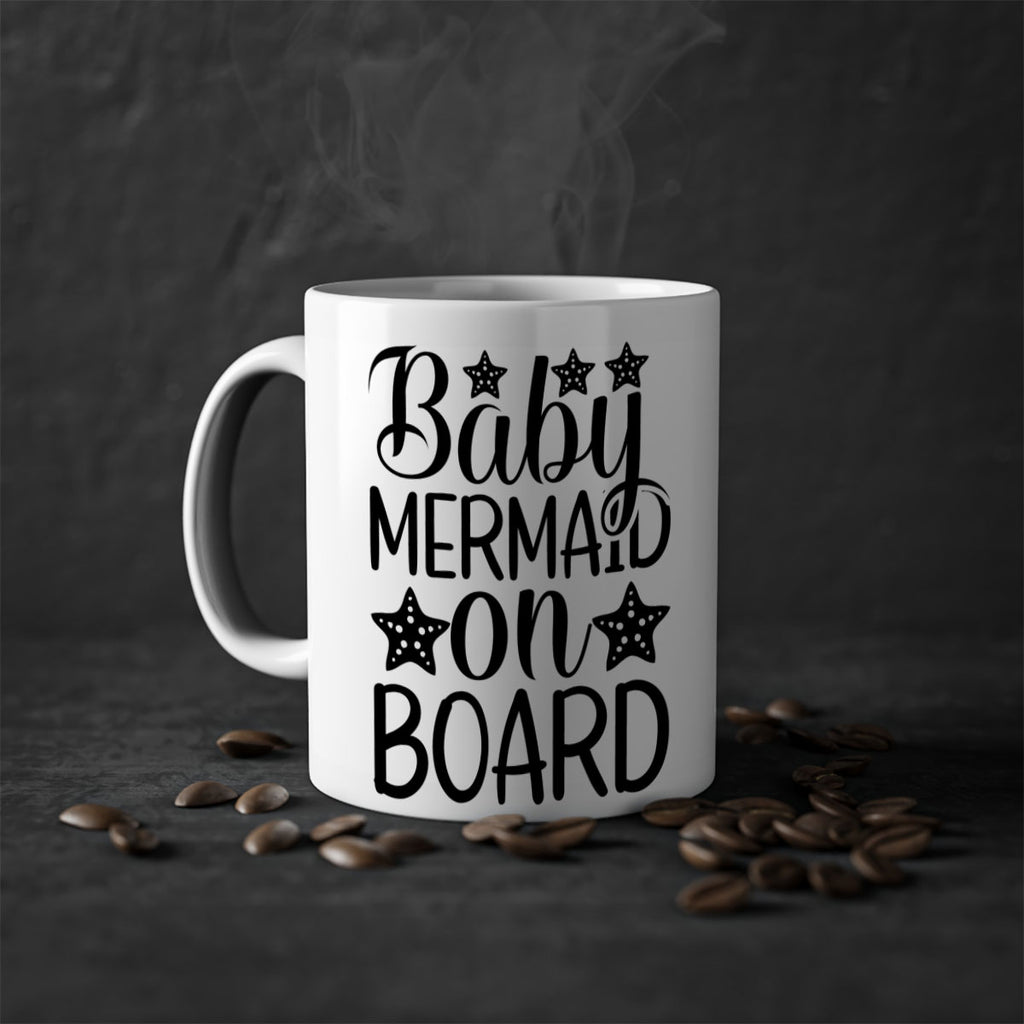 Baby Mermaid On Board 32#- mermaid-Mug / Coffee Cup