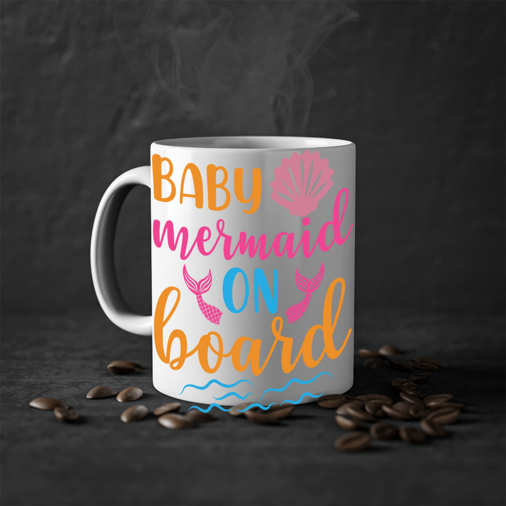 Baby Mermaid On Board 39#- mermaid-Mug / Coffee Cup