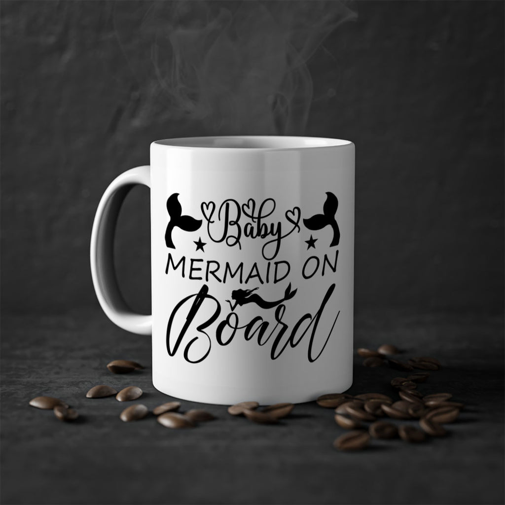 Baby mermaid on board 31#- mermaid-Mug / Coffee Cup