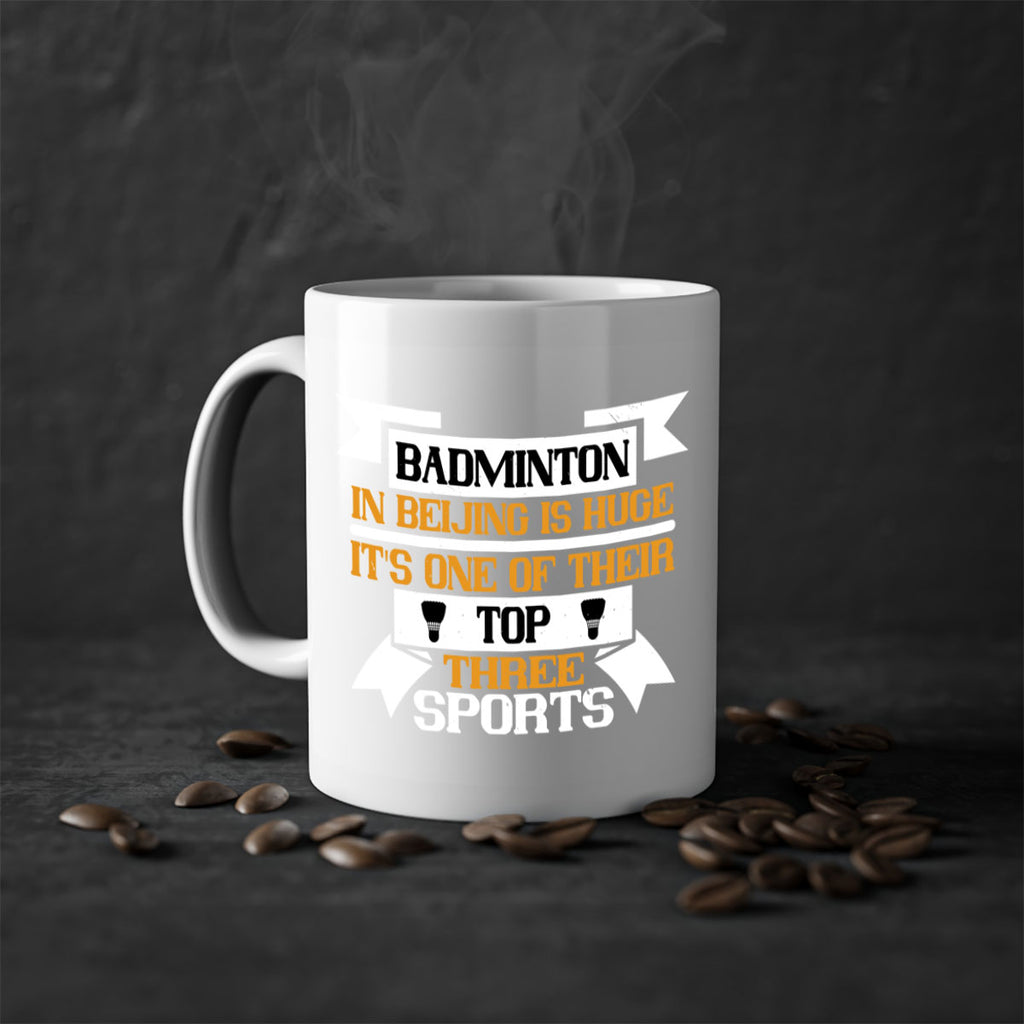 Badminton in Beijing is huge its one of their top three sports 1672#- badminton-Mug / Coffee Cup