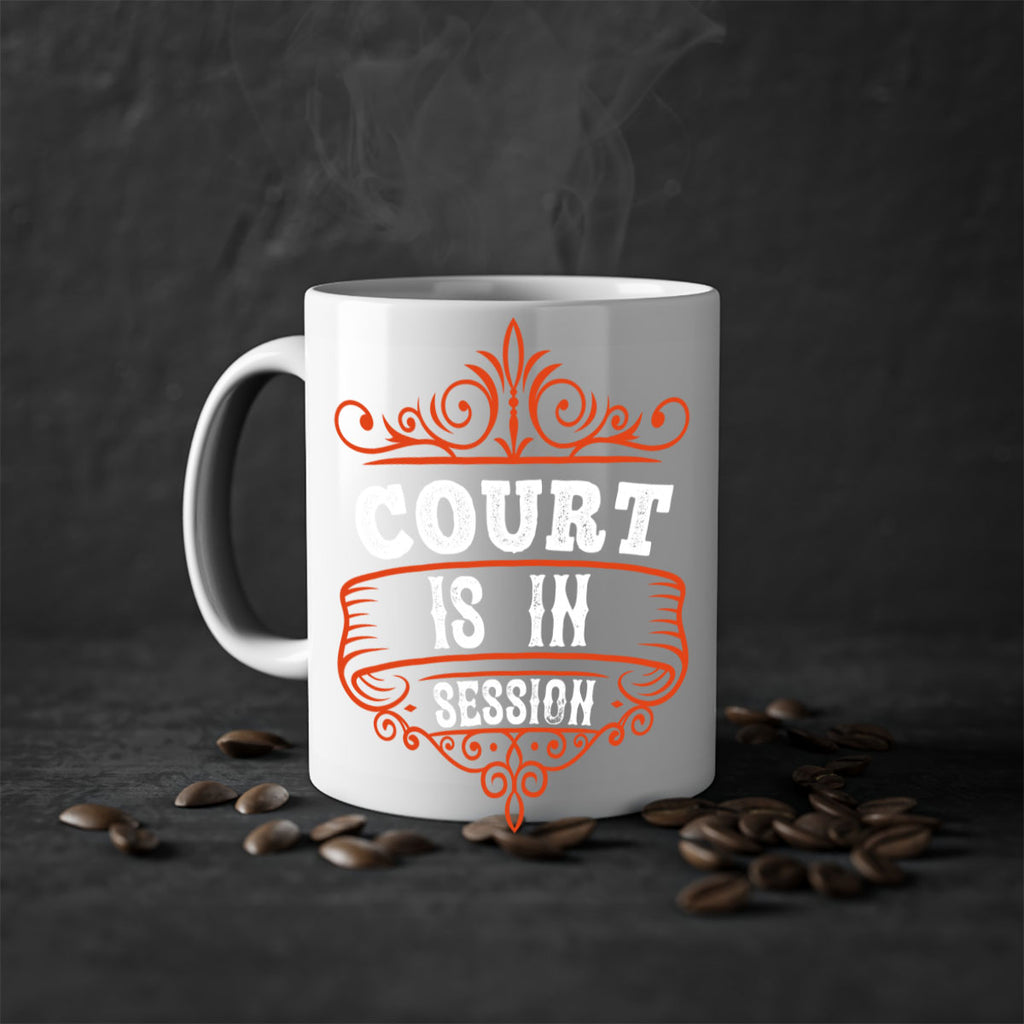 Court is in ball session 1570#- basketball-Mug / Coffee Cup