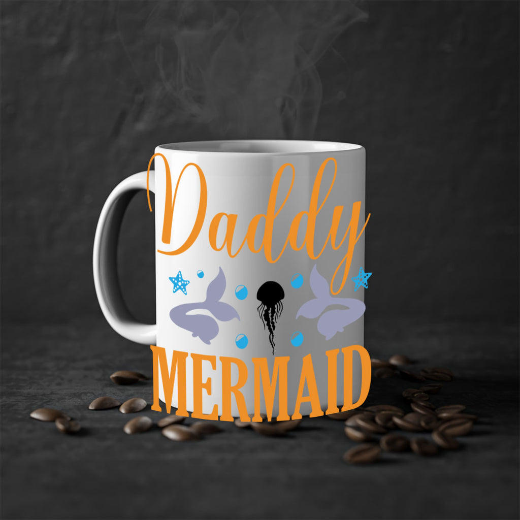 Daddy Mermaid Design 113#- mermaid-Mug / Coffee Cup
