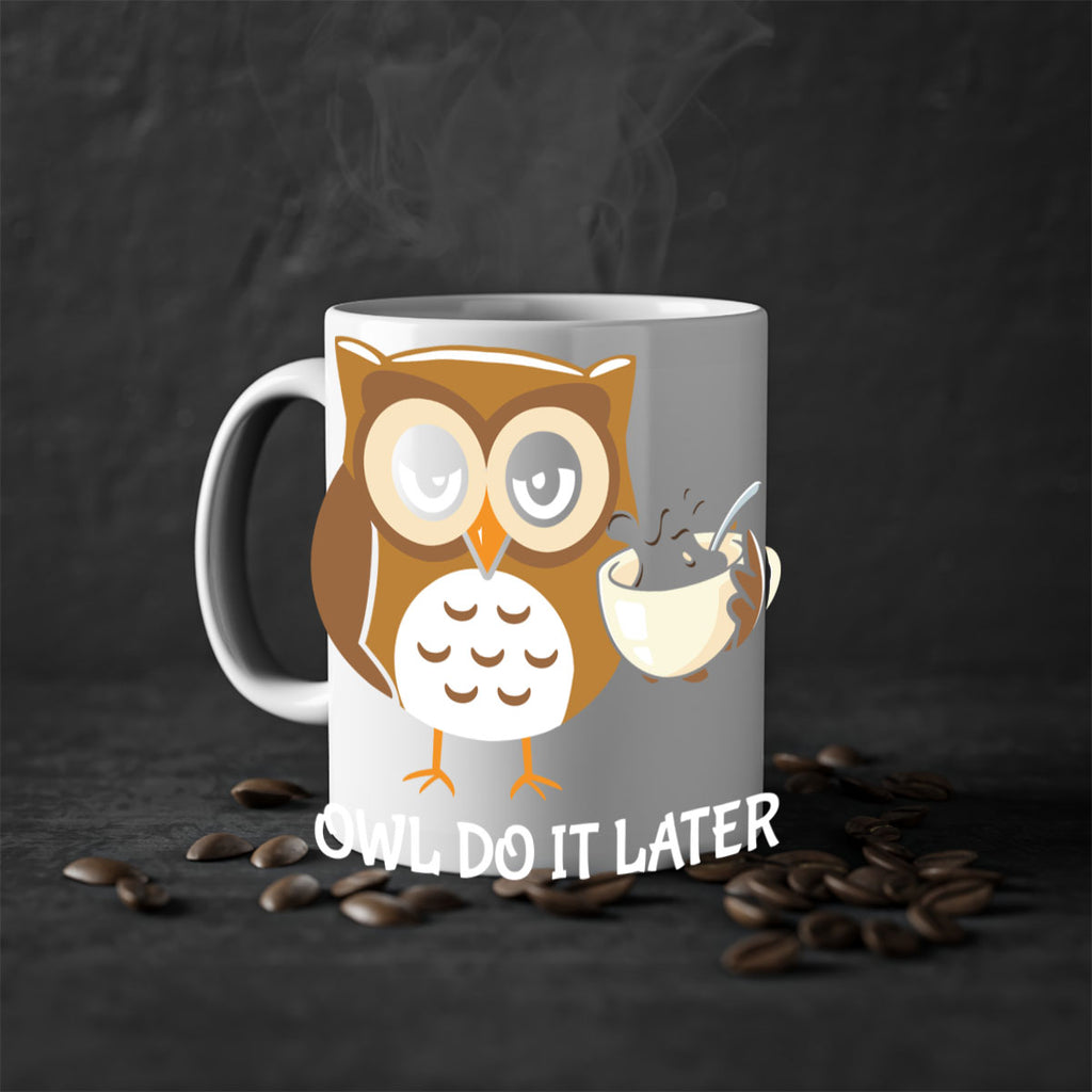 Do It Later funny Cute A TurtleRabbit 4#- owl-Mug / Coffee Cup