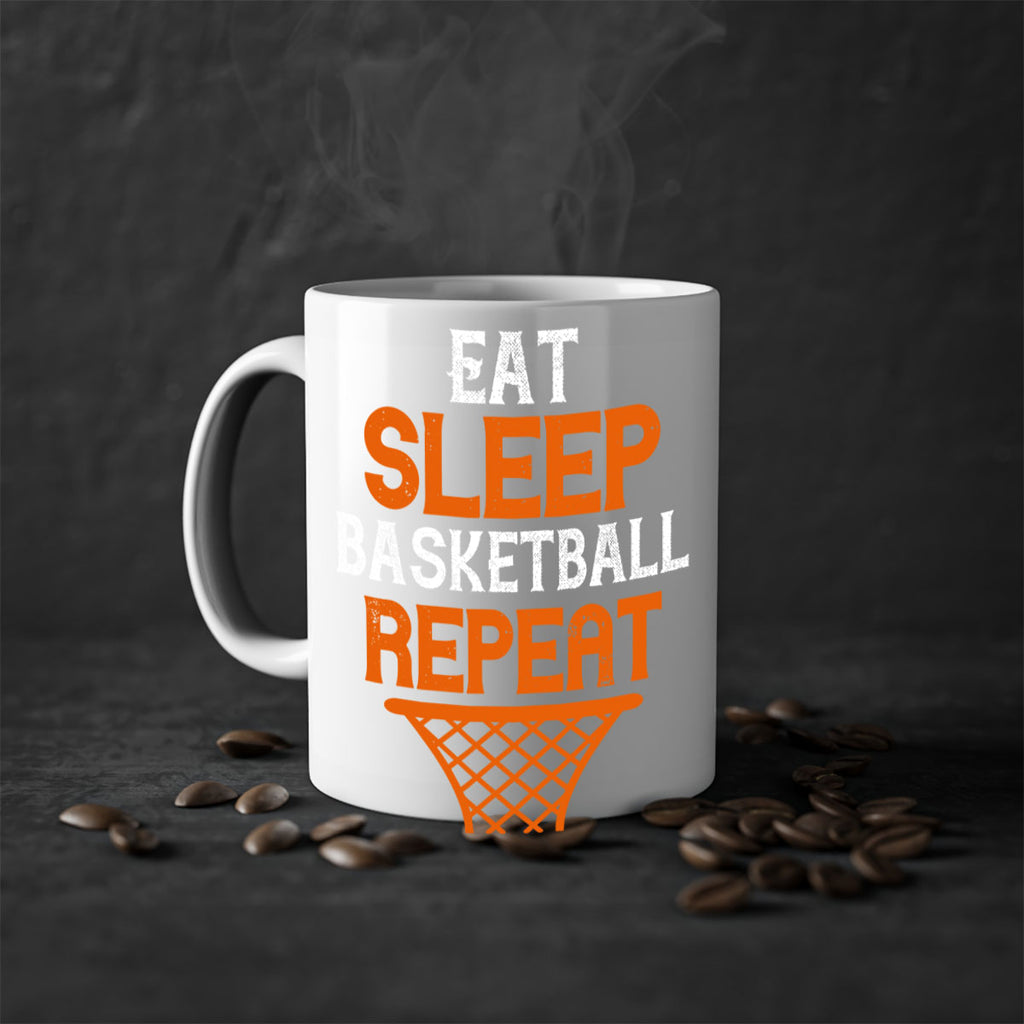 Eat more sleep basketball repeat 1321#- basketball-Mug / Coffee Cup