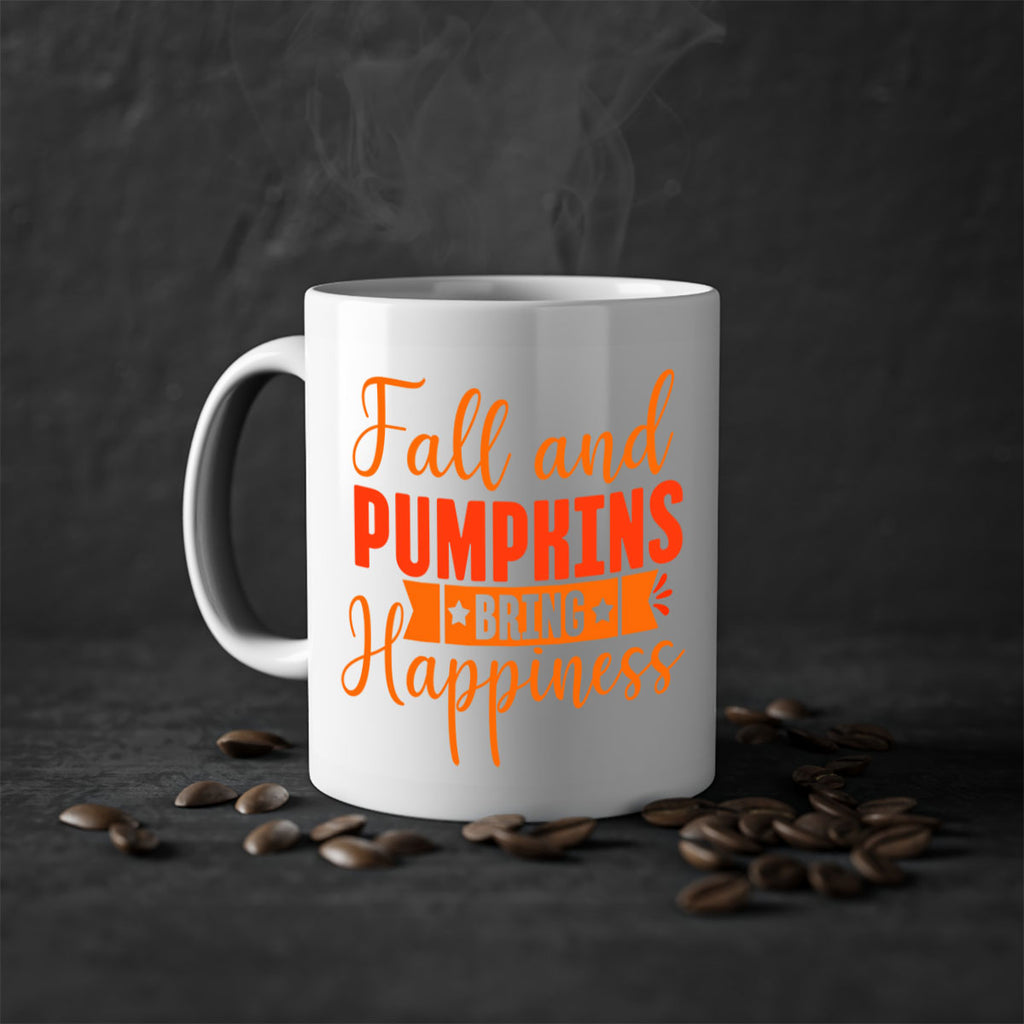 Fall And Pumpkins Bring Happiness Design 84#- fall-Mug / Coffee Cup