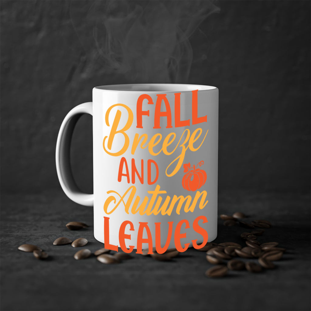 Fall Breeze and Autumn Leaves 92#- fall-Mug / Coffee Cup