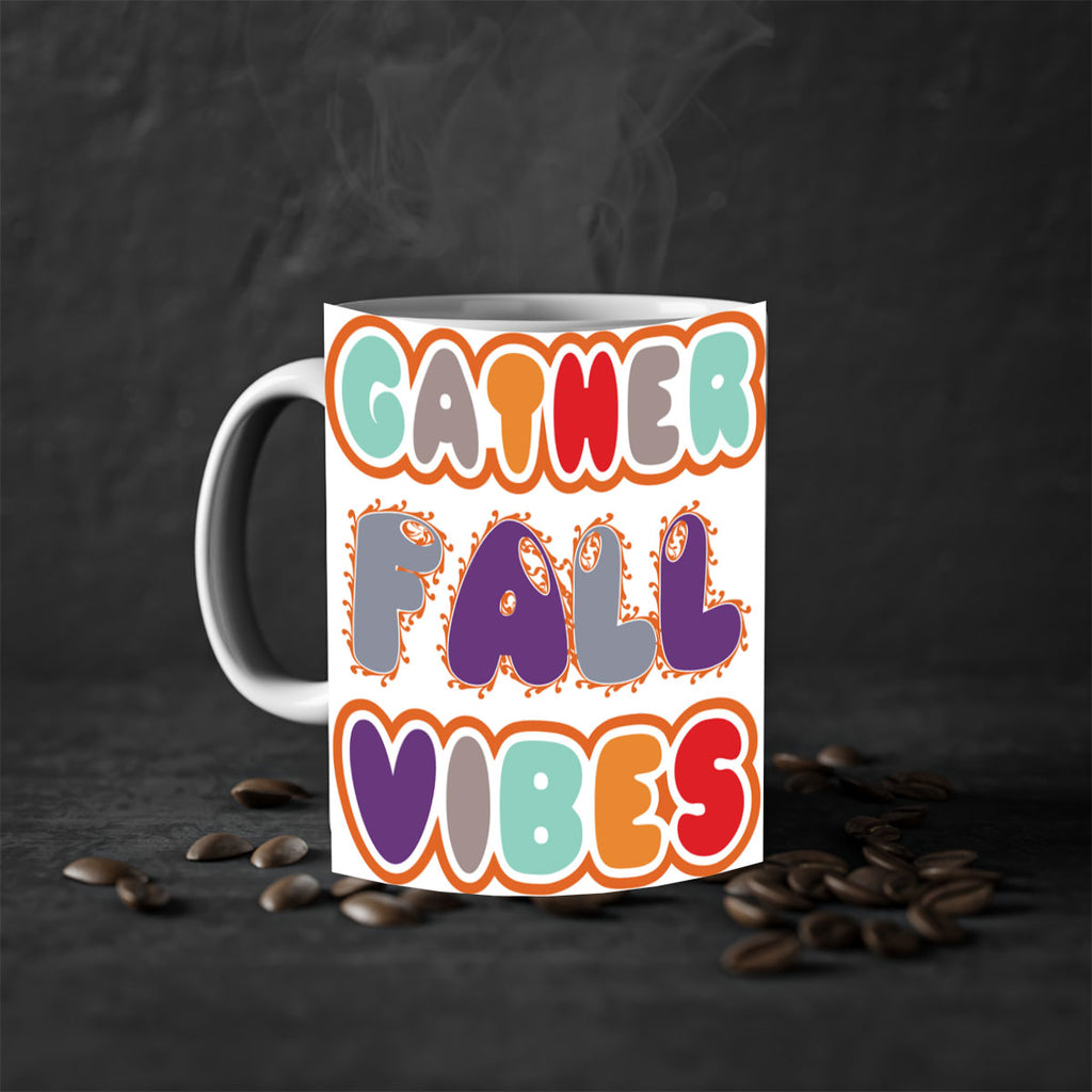 GatherFallVibesdesign 190#- fall-Mug / Coffee Cup