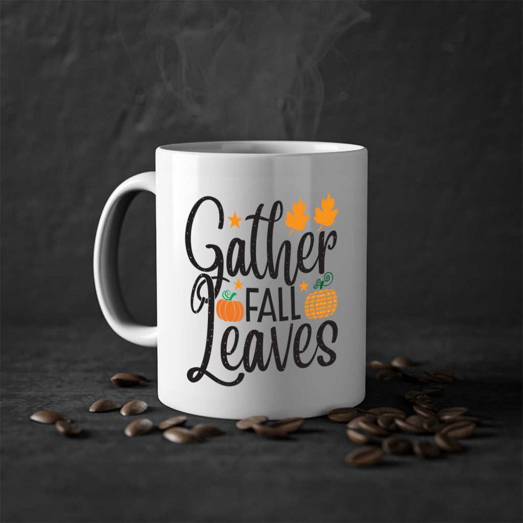 Gatherfallleaves 189#- fall-Mug / Coffee Cup