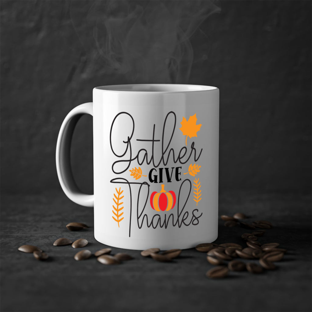 Gathergivethanks 191#- fall-Mug / Coffee Cup