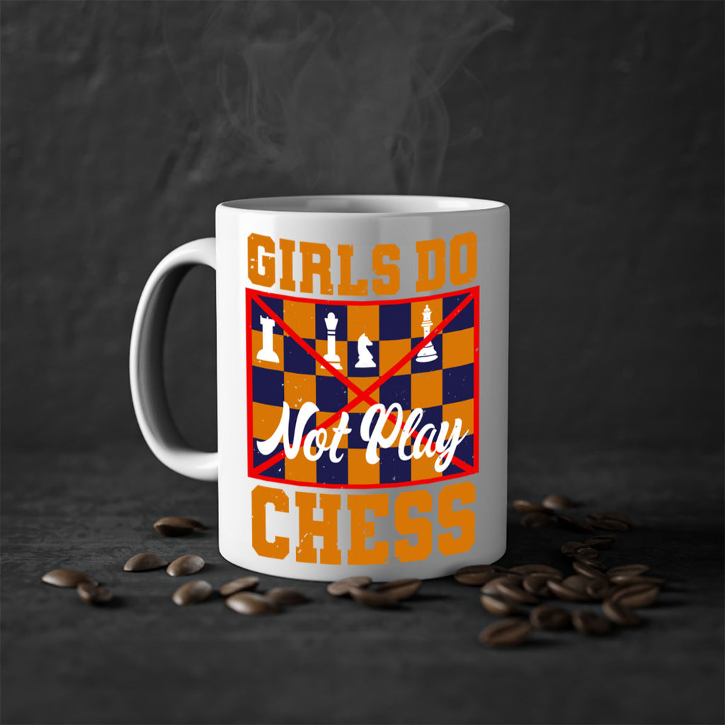 Girls do not play chess 49#- chess-Mug / Coffee Cup