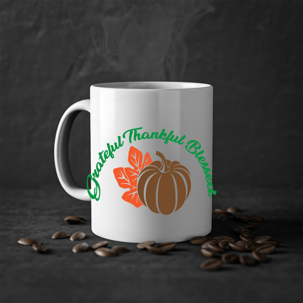 Grateful Thankful Blessed 214#- fall-Mug / Coffee Cup