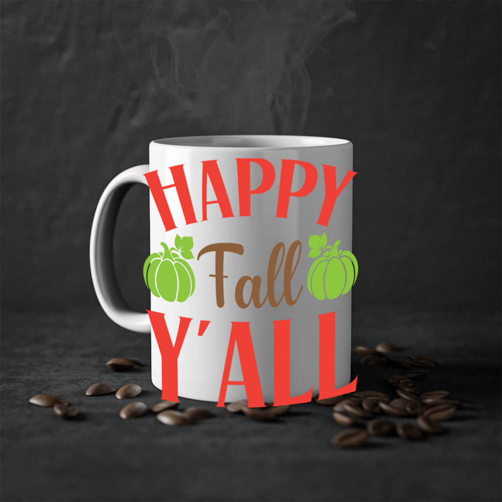 Happy Fall Y all 223#- fall-Mug / Coffee Cup