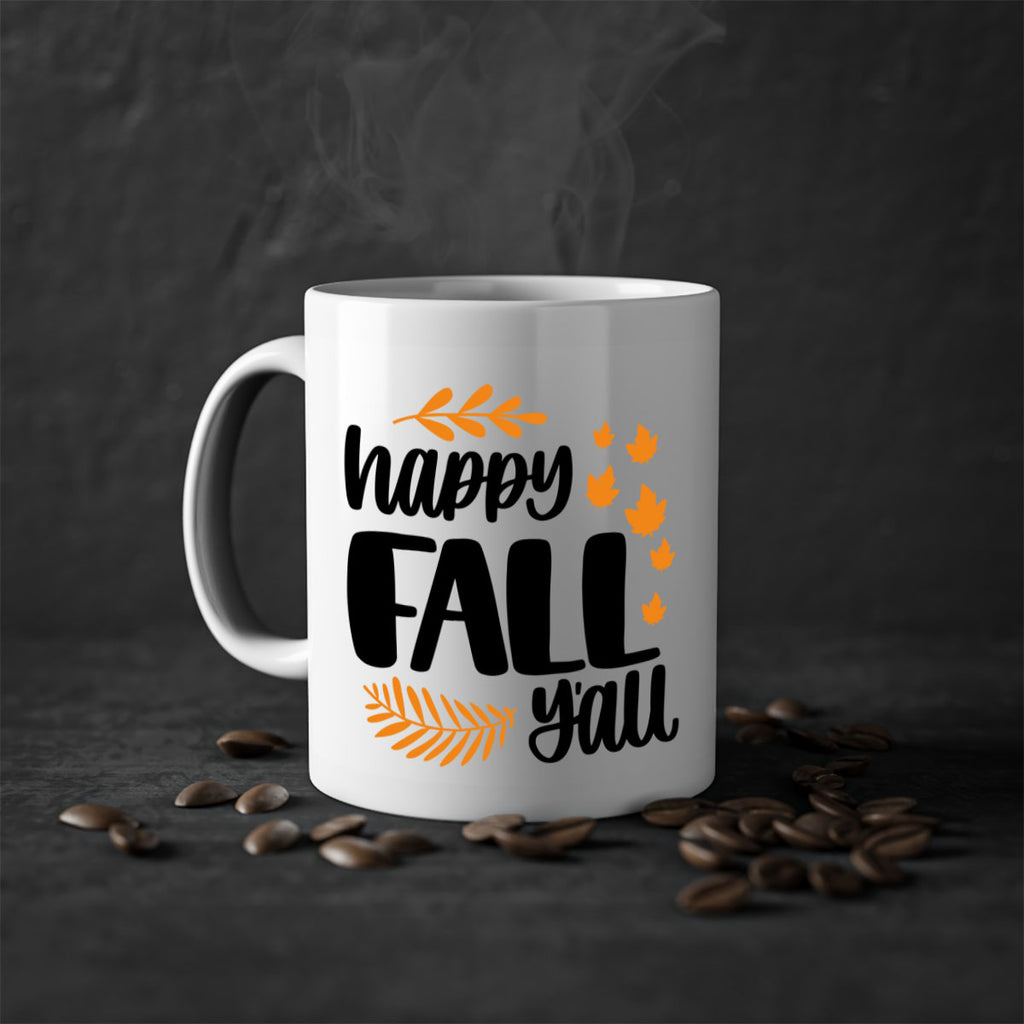 Happy Fall Yall 490#- fall-Mug / Coffee Cup