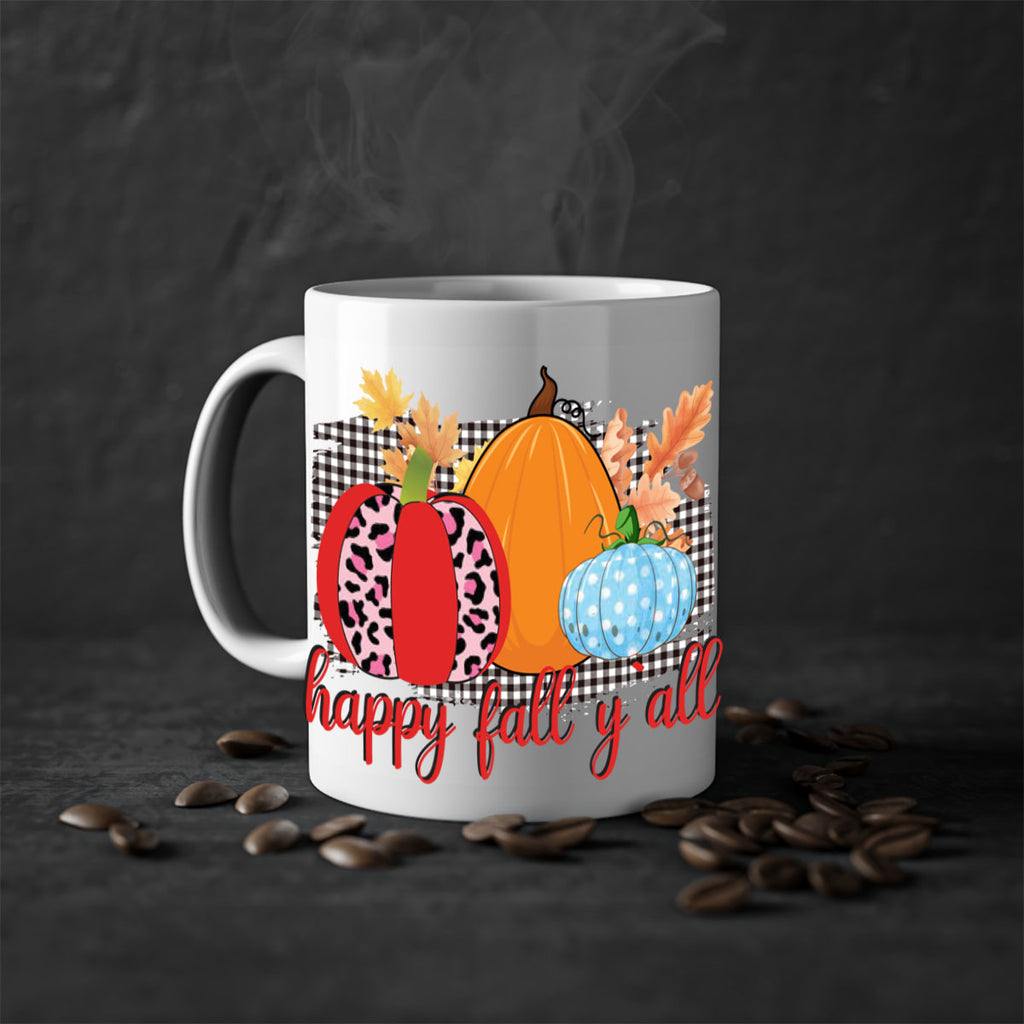 Happy Fall Yall Leopard 229#- fall-Mug / Coffee Cup