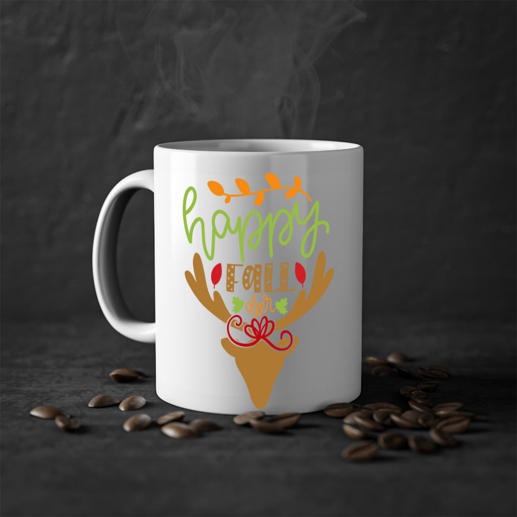 Happy Fall deer 219#- fall-Mug / Coffee Cup