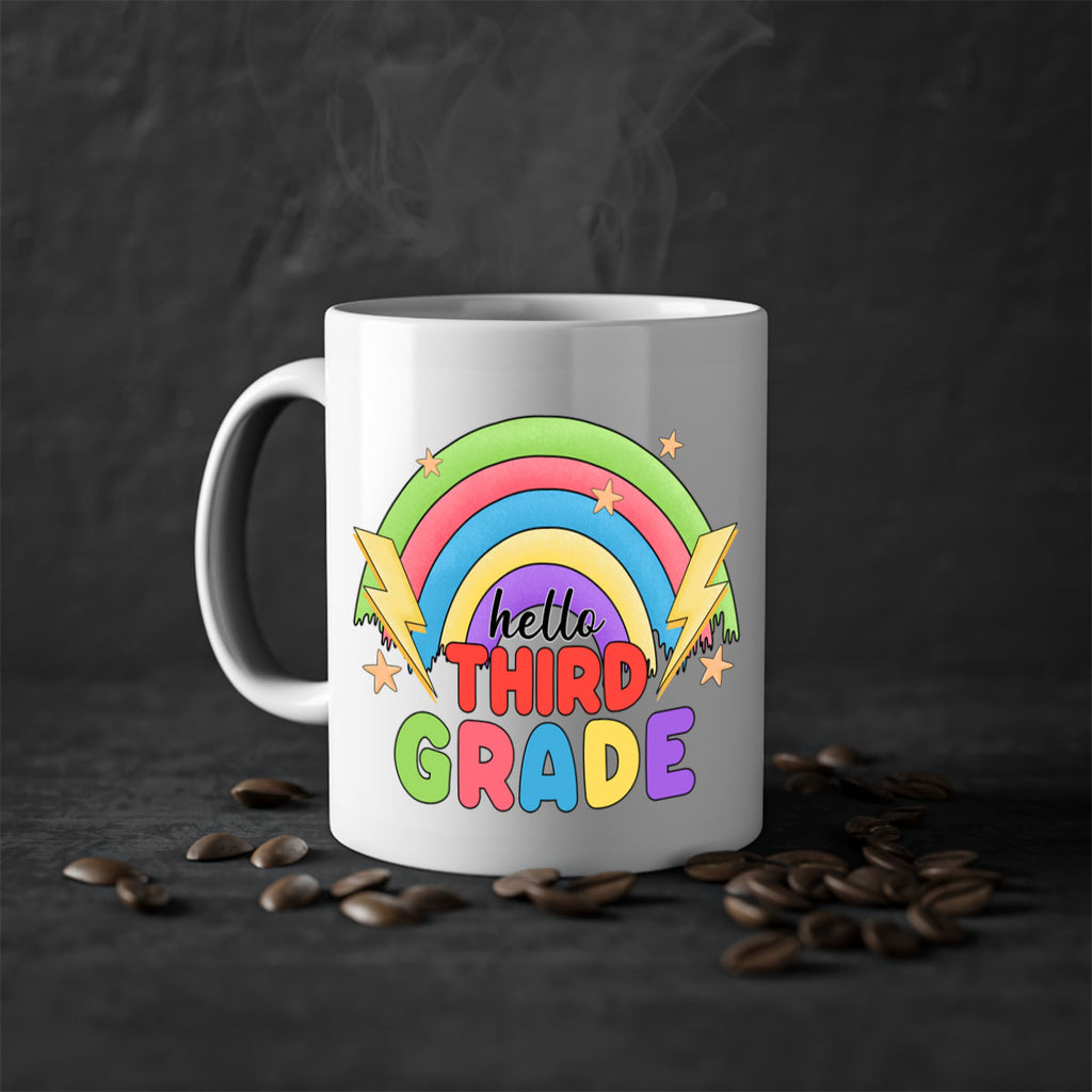 Hello 3rd Grade Rainbow 12#- Third Grade-Mug / Coffee Cup