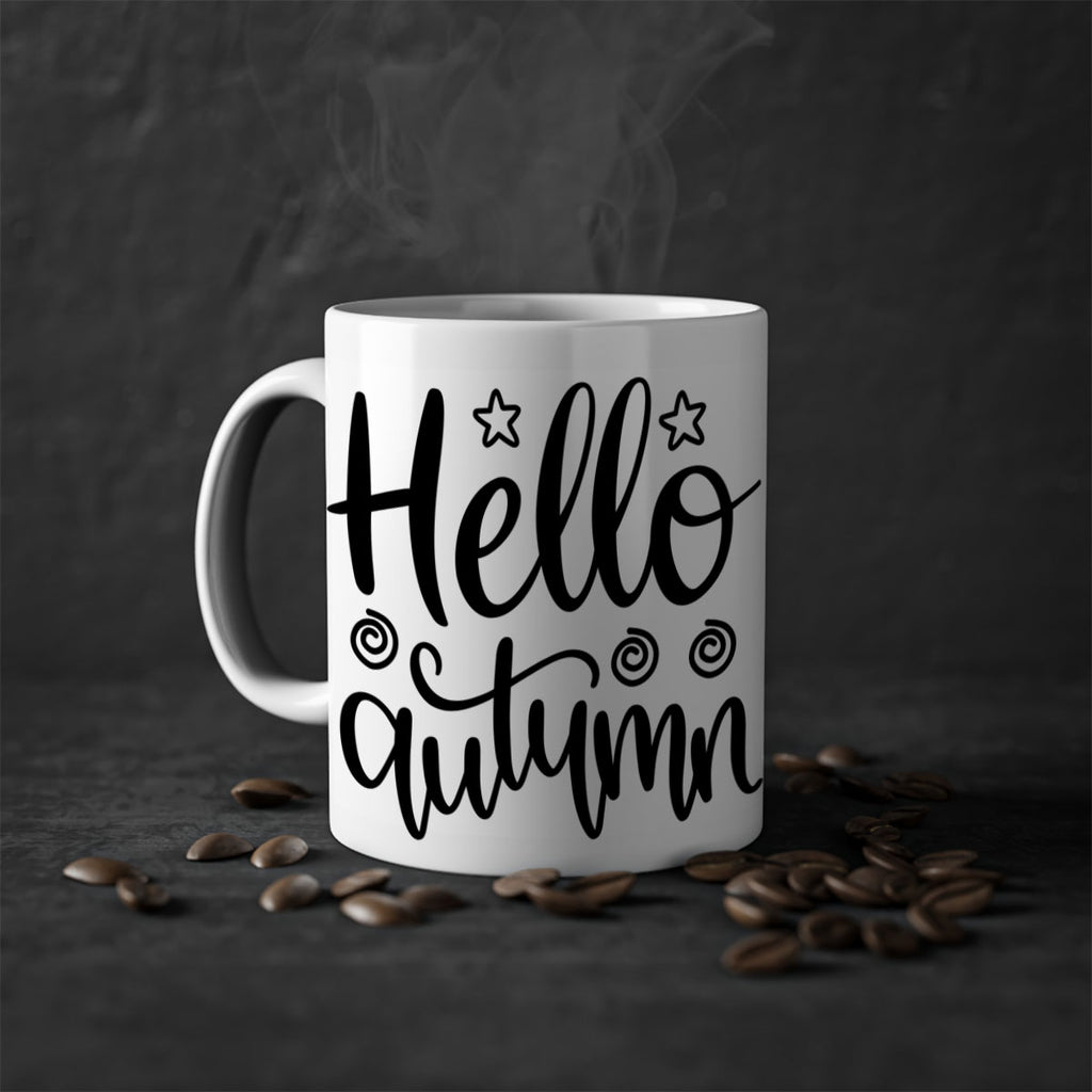 Hello Autumn 270#- fall-Mug / Coffee Cup