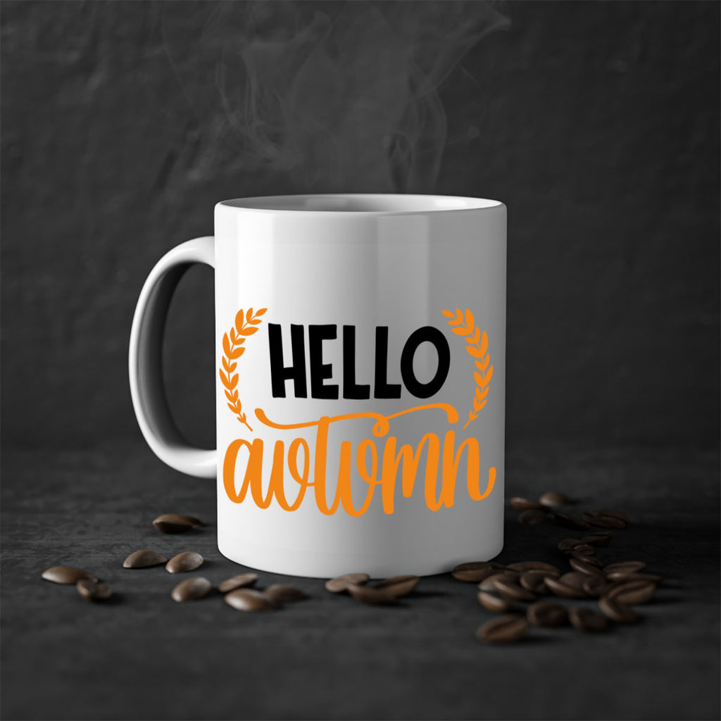 Hello Autumn 493#- fall-Mug / Coffee Cup