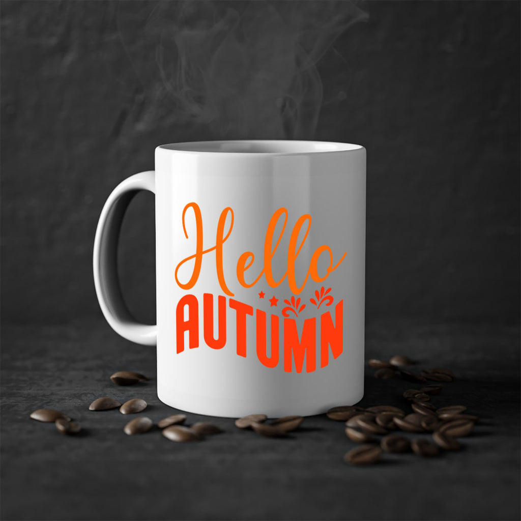 Hello Autumn Design 268#- fall-Mug / Coffee Cup