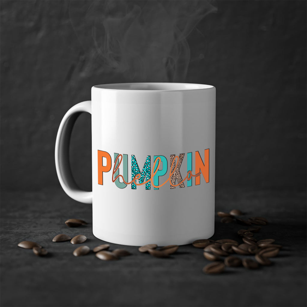 Hello Pumpkin 285#- fall-Mug / Coffee Cup