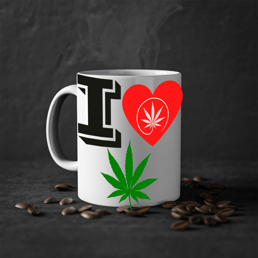 I love Cannabis heart 126#- marijuana-Mug / Coffee Cup