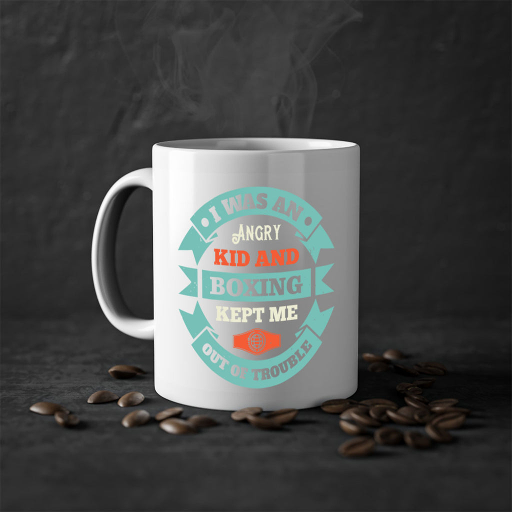 I was an angry kid and boxing kept me out of trouble 1977#- boxing-Mug / Coffee Cup