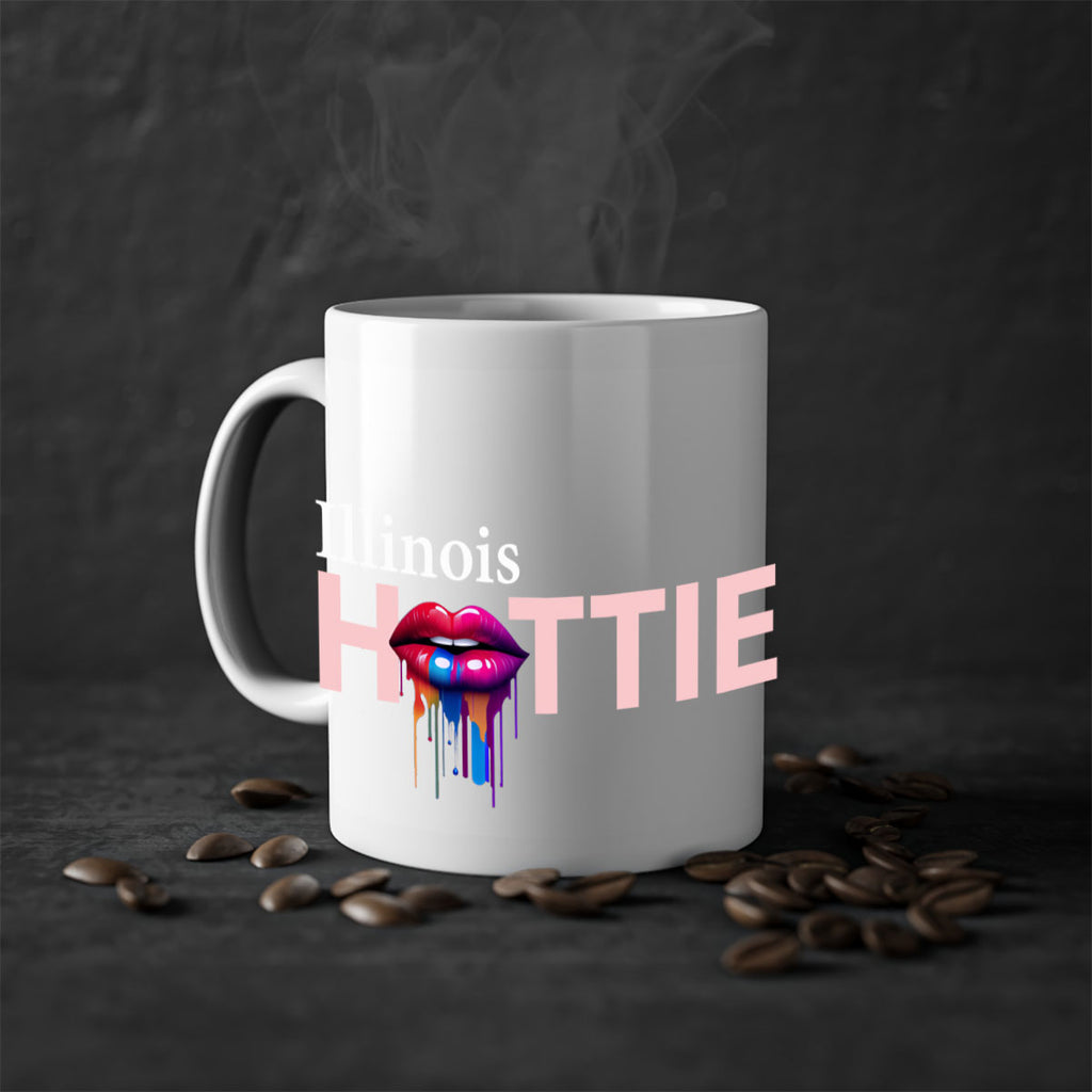 Illinois Hottie with dripping lips 87#- Hottie Collection-Mug / Coffee Cup