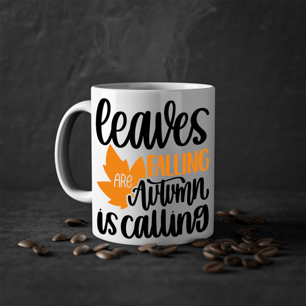 Leaves Are Falling Autumn Is Calling 502#- fall-Mug / Coffee Cup