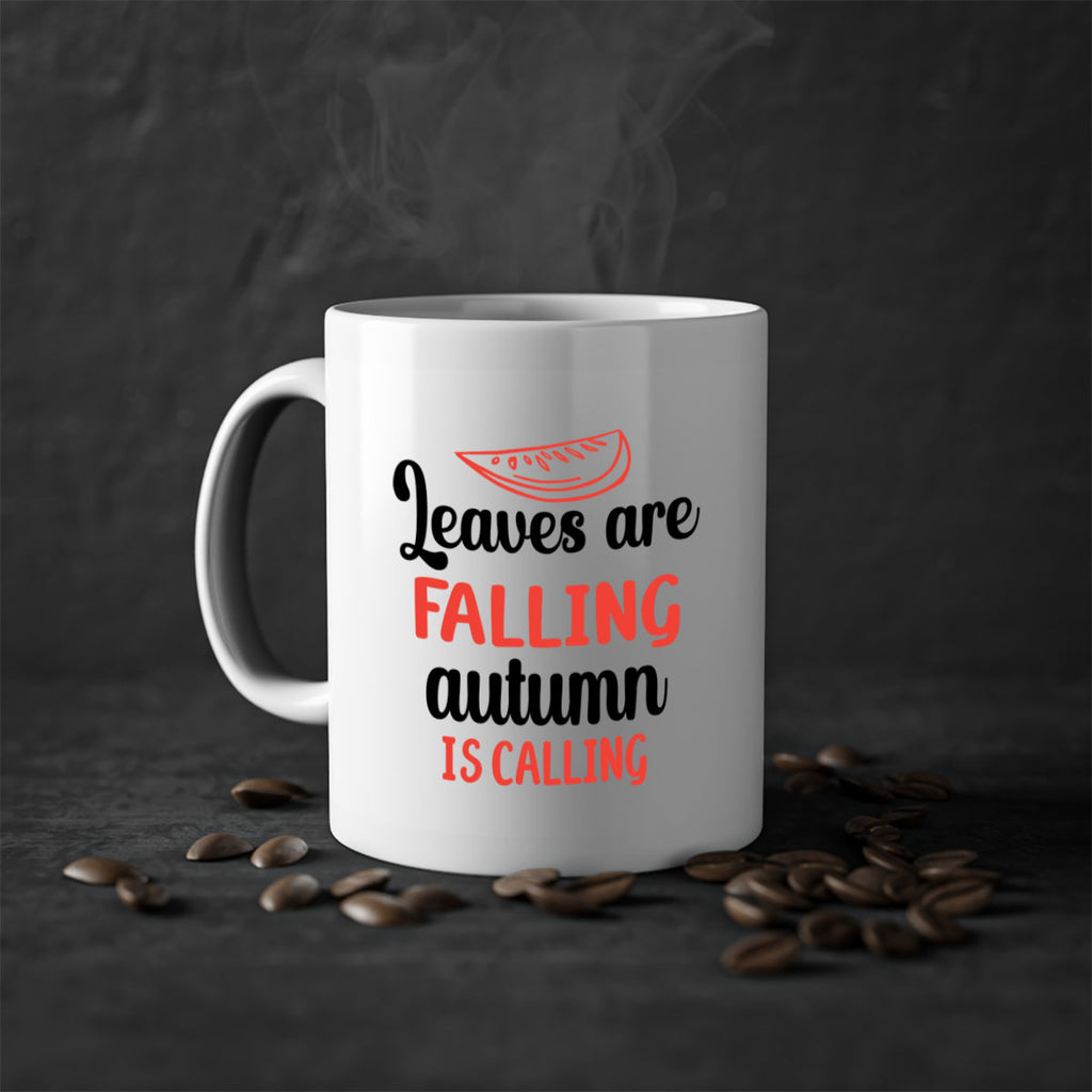 Leaves are falling autumn is calling 392#- fall-Mug / Coffee Cup