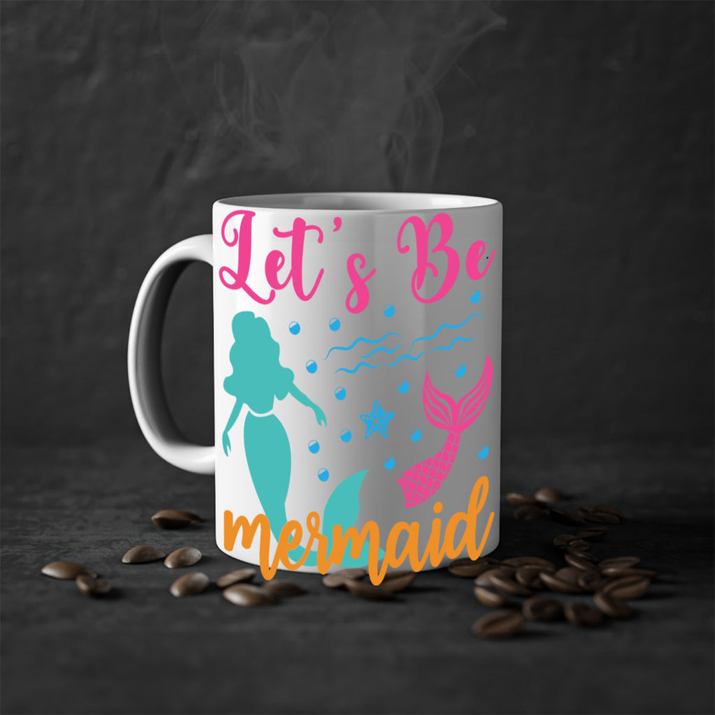 Lets Be Mermaids Design 301#- mermaid-Mug / Coffee Cup