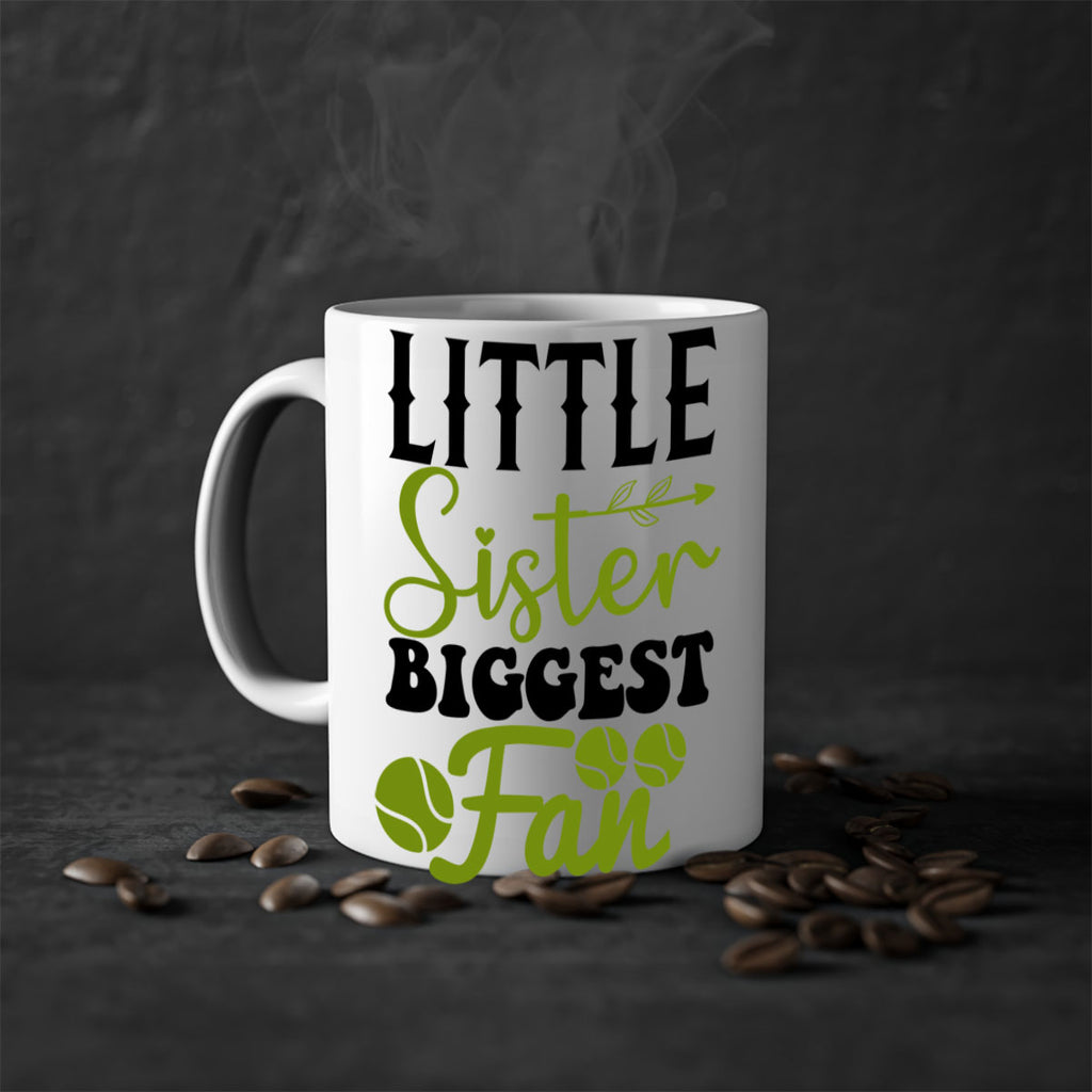 Little Sister Biggest Fan 860#- tennis-Mug / Coffee Cup