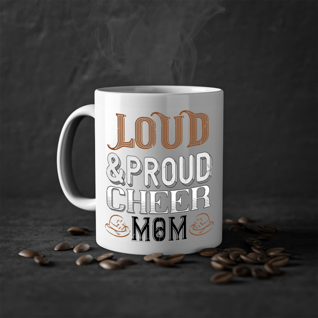 Loud proud cheer mom 763#- football-Mug / Coffee Cup