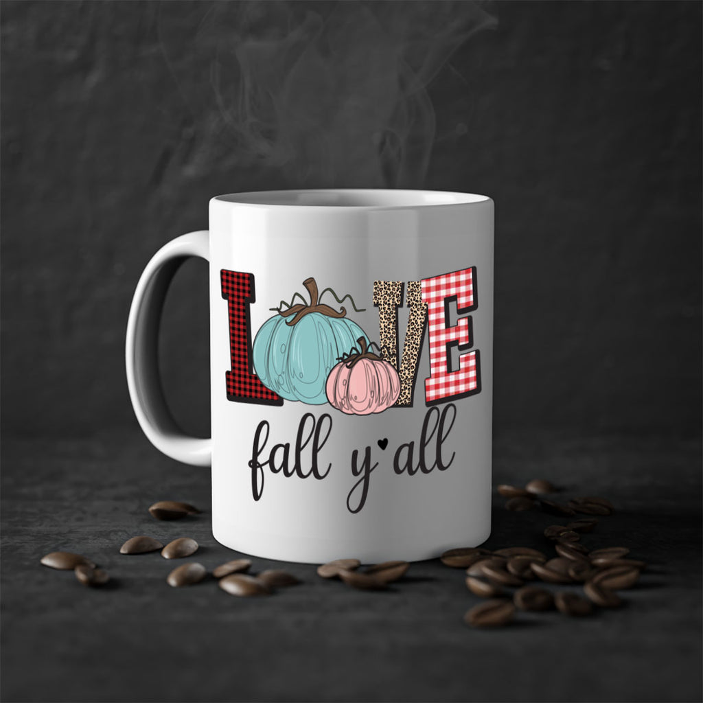Love Fall Yall 409#- fall-Mug / Coffee Cup