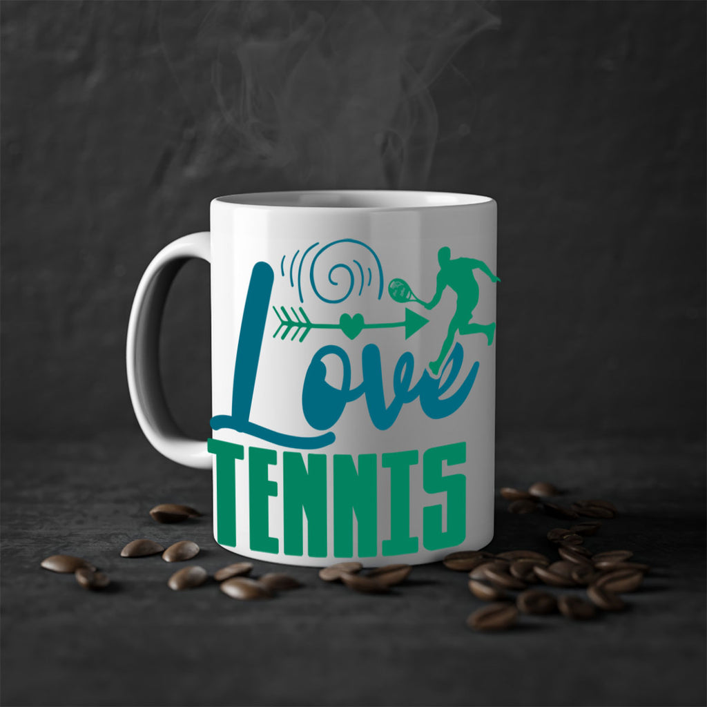 Love Tennis 729#- tennis-Mug / Coffee Cup