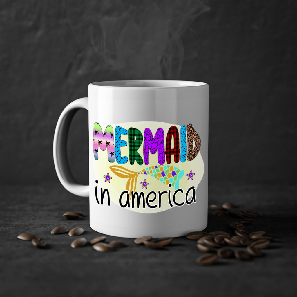 Mermaid In America 419#- mermaid-Mug / Coffee Cup