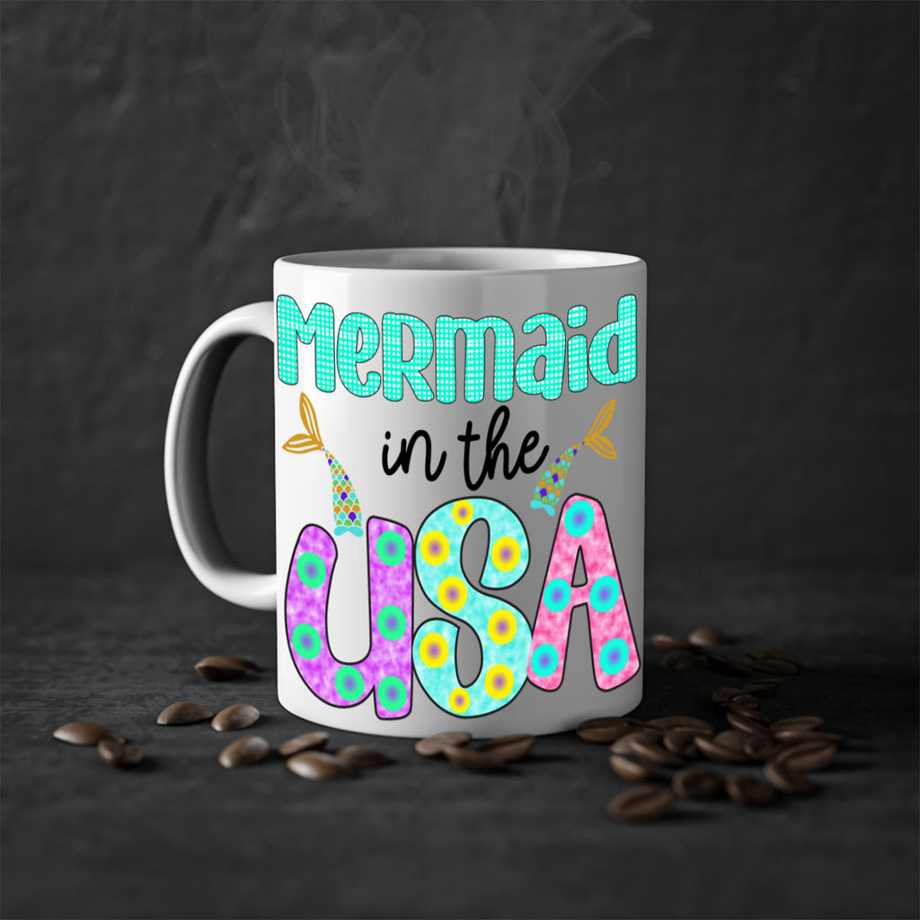 Mermaid In The Usa 421#- mermaid-Mug / Coffee Cup