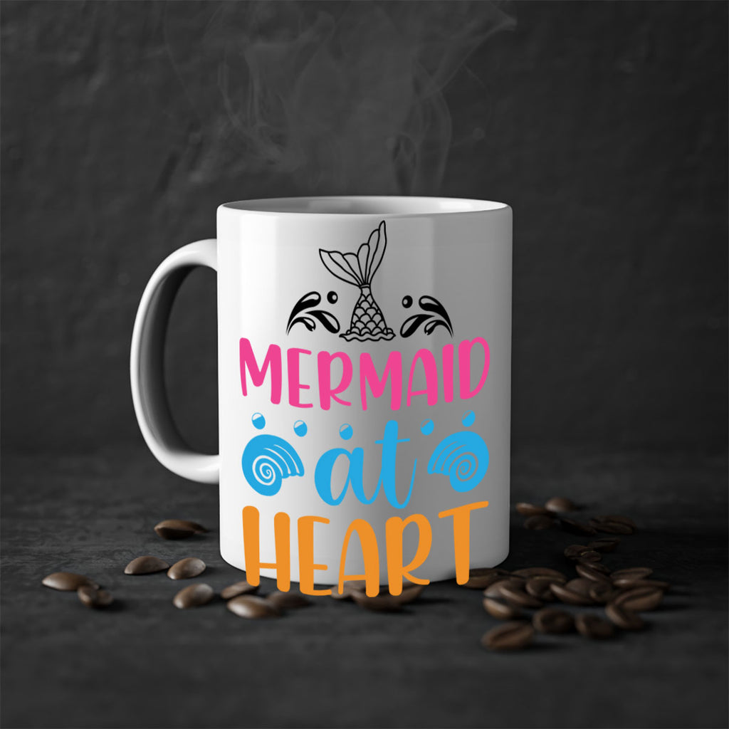 Mermaid at heart Design 396#- mermaid-Mug / Coffee Cup