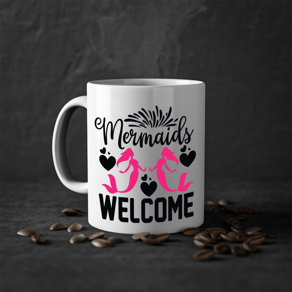 Mermaids Welcome 499#- mermaid-Mug / Coffee Cup