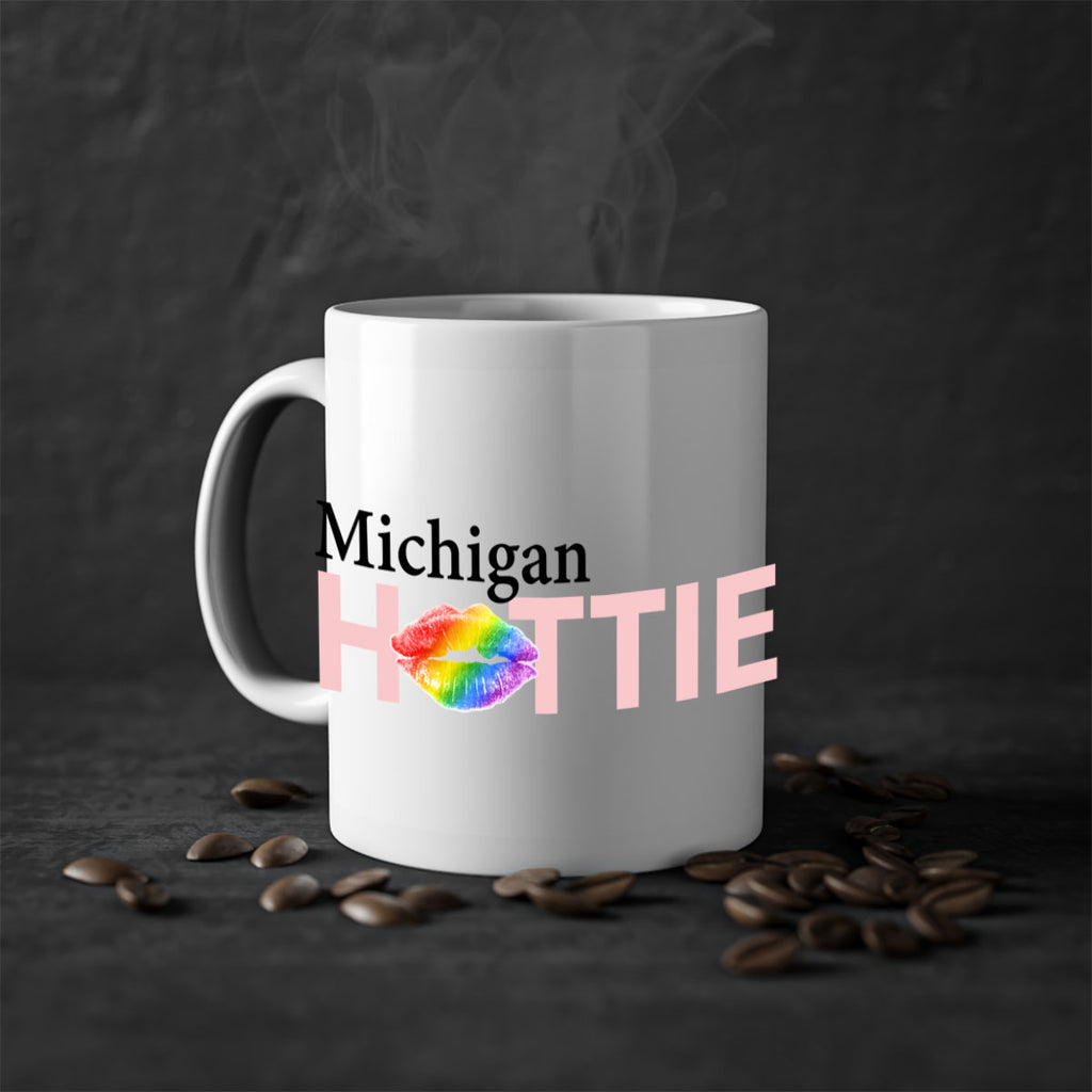 Michigan Hottie with rainbow lips 22#- Hottie Collection-Mug / Coffee Cup