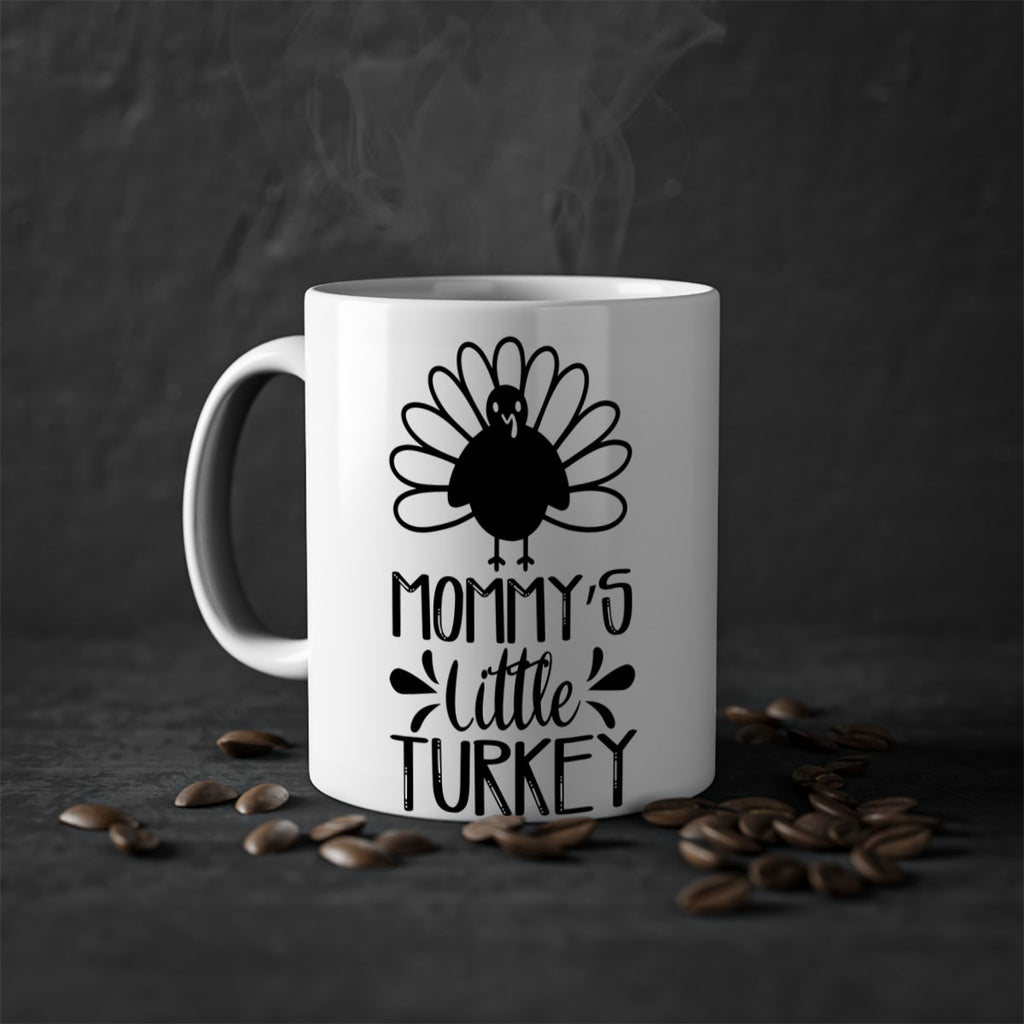 Mommy s Little Turkey 427#- fall-Mug / Coffee Cup