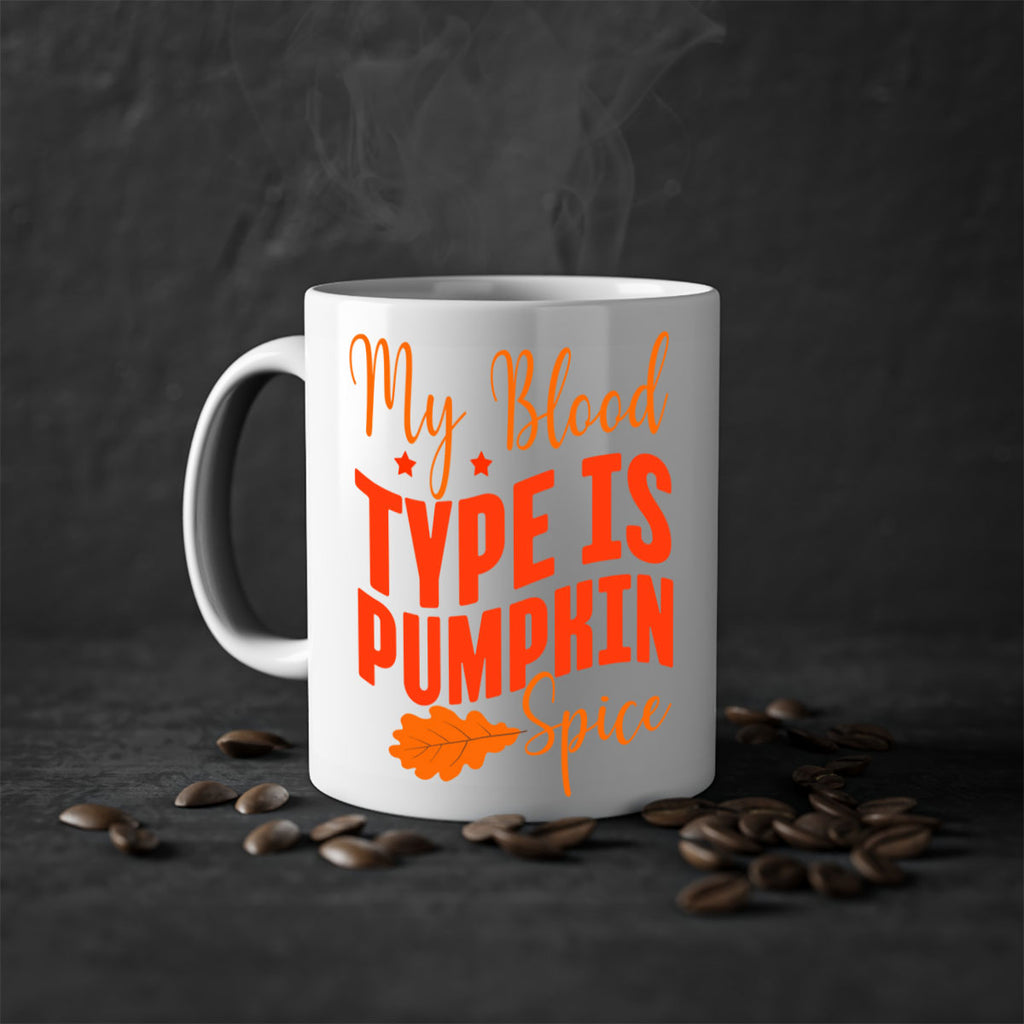 My Blood Type Is Pumpkin Spice Design 433#- fall-Mug / Coffee Cup