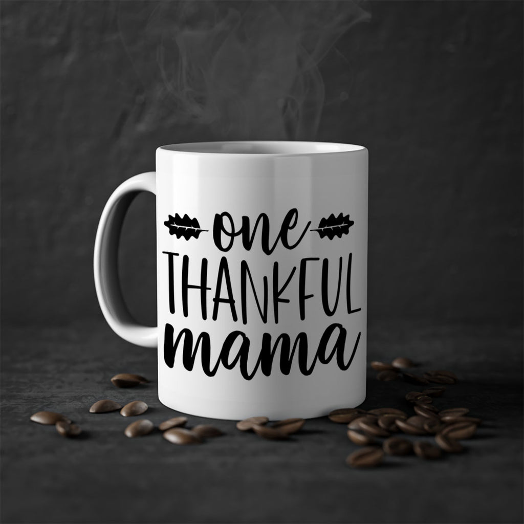 One Thankful Mama 464#- fall-Mug / Coffee Cup