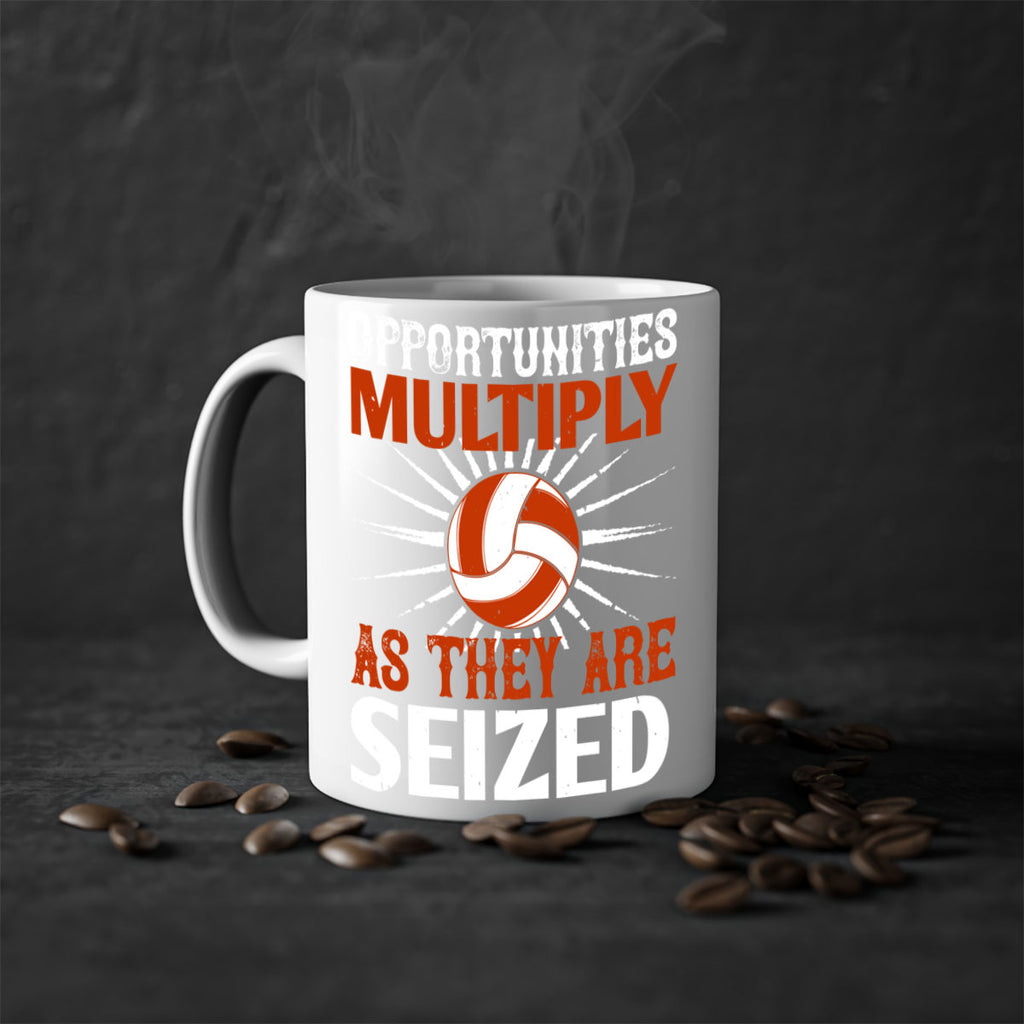 Opportunities multiply as they are seized Style 606#- volleyball-Mug / Coffee Cup