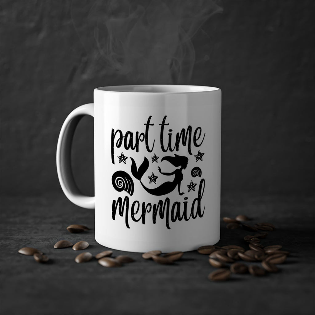 Part time mermaid design 536#- mermaid-Mug / Coffee Cup